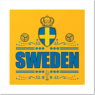 Sweden Football Gifts | Swedish Soccer Posters and Art